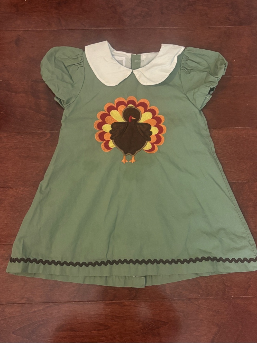 Sage Green Turkey Collared Dress 18-24m